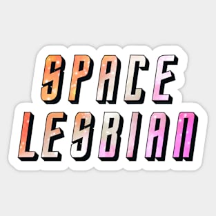 space lesbian Sticker